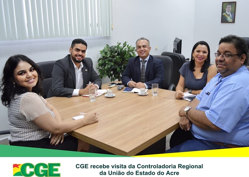 CGE recebe visita do novo Superintendente da CGU/AC
