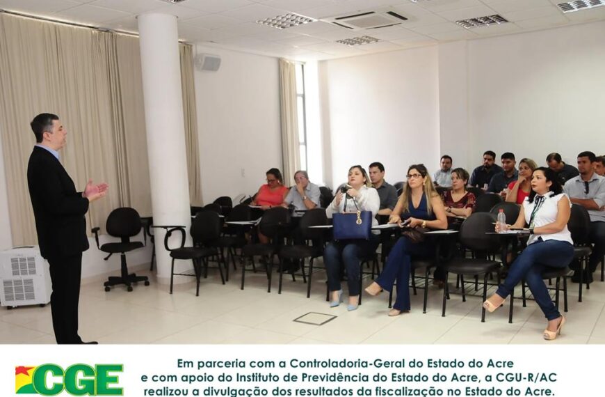 Controladoria Regional da União no Acre realiza “Ação Devolutiva” do 2º ciclo de Fiscalização em Entes Federativos