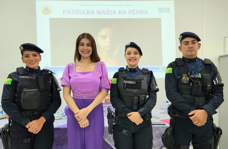 CGE e Patrulha Maria da Penha realizam palestra de conscientização pelo fim da violência contra a mulher