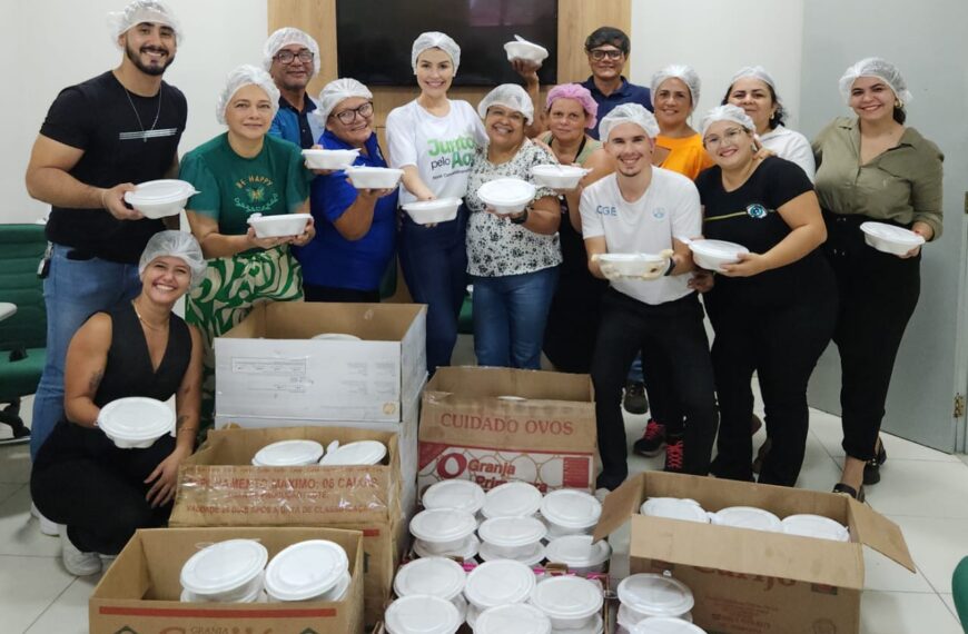 Servidores da CGE realizam ação solidária para famílias atingidas pelas alagações.