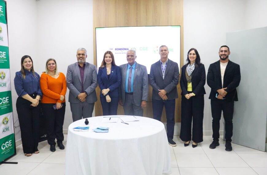 CGE/AC e CGE/RO assinam termo de cooperação técnica inédito para fortalecer o controle interno na região Norte