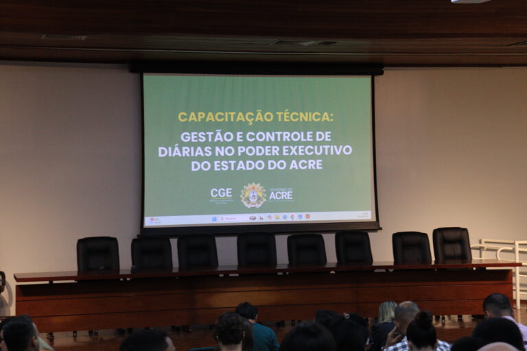 Capacitação sobre Gestão e Controle de Diárias no Poder executivo do Estado do Acre